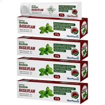 Kit 4 Pomadas De Basilicão 27g Basiliflam Furúnculo e Foliculite Inflamação Basilicum - Uberpharma