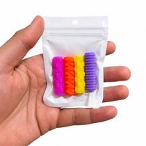 Kit 4 Ponteira Mordedor Sensorial Infantil Silicone Lápis Caneta Texturizada Kit 4 Ponteira Mordedor Sensorial Infantil Silicone Lápis Caneta Texturizada