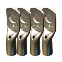 Kit 4 Ponteiras Compressão Tubular 16mm M6 Terminal Olhal Cobre Estanhado Furo De 6mm Material Reforçado Resistente Kit 4 Ponteiras Compressão Tubular 16mm M6 Terminal Olhal Cobre Estanhado Furo De 6mm Material Reforçado Resistente