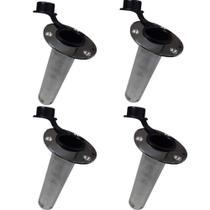 Kit 4 Porta Caniço Inox Reto 90 Graus Reforçado Kit 4 Porta Caniço Inox Reto 90 Graus Reforçado