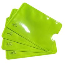 Kit 4 Porta Cartao Antifurto Verde Protecao Rfid Kit 4 Porta Cartao Antifurto Verde Protecao Rfid