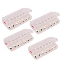 Kit 4 Porta Comprimidos Noite e Dia Organizador Semanal de Medicamentos Sanremo Prático Kit 4 Porta Comprimidos Noite e Dia Organizador Semanal de Medicamentos Sanremo Prático