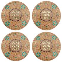 Kit 4 Porta Copo Bolacha Descanso Caneca Chopp Balcão Mesa