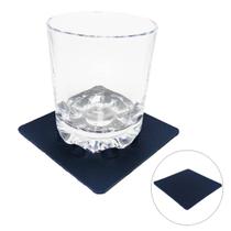 Kit 4 Porta Copo Taça Bolacha De Chopp Cerveja Restaurante Bar Vinho Azul Marinho