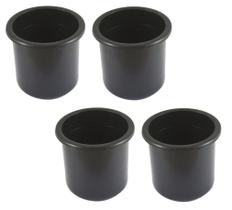 Kit 4 Porta Copos De Embutir Barcos Lanchas Veleiros Preto