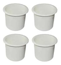 Kit 4 Porta Copos De Embutir P/ Barcos Lanchas Veleiros