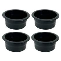 Kit 4 Porta Copos De Embutir Para Lancha Barco Preto