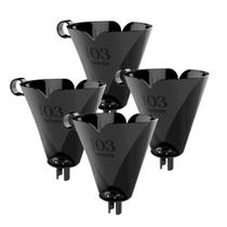 Kit 4 Porta Filtro de Café Sanremo 103 Suporte Coador Novo