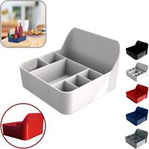 Kit 4 Porta Guardanapo Sachê Galheteiro Mesa Balcão Bancada Organizador Suporte Multiuso Divisórias