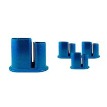 Kit 4 Porta Lápis Duo Fibra Madeira Azul Kit 4 Porta Lápis Duo Fibra Madeira Azul