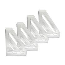 Kit 4 Porta revista vertical organizador Acrinil Transparente