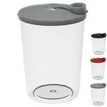 Kit 4 Porta Tempero Condimentos Organizador Multiuso 600ml Pequeno Plástico Resistente Livre de BPA