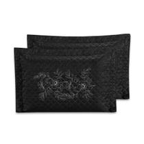 Kit 4 Porta Travesseiros Bordado 70cm x 50cm Matelado