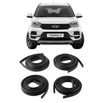 Kit 4 Portas Borracha Tiggo 2 Chery Vedação Qualidade Top Kit 4 Portas Borracha Tiggo 2 Chery Vedação Qualidade Top
