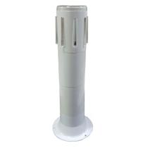 Kit 4 Poste Balizador Aletas Soquete E27 Branco - Plaslumi Kit 4 Poste Balizador Aletas Soquete E27 Branco - Plaslumi