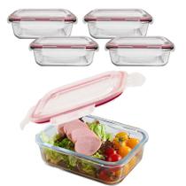 Kit 4 Pote de Marmita 1040mL - CLICK HOUSE - 13307