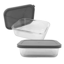 Kit 4 Pote De Vidro Com Tampa Hermética Retangular Forno Microondas 1500ml Kit 4 Pote De Vidro Com Tampa Hermética Retangular Forno Microondas 1500ml