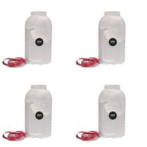 Kit 4 Pote Porta Farinha 1L Farinheira Dispenser Para Cereais 1000ml Porta Sabão em Pó Garrafa de Água de Geladeira