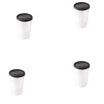 Kit 4 Pote Redondo Multiuso Com Tampa Rosca 1 Litros