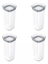 Kit 4 Potes 1,5L F6185 - Transparente