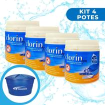 Kit 4 Potes Clorin Purificador de Água Caixa d'água 10000 L