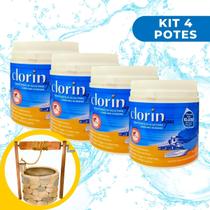 Kit 4 Potes Clorin Purificador de Água Poços Cisternas 10000 L