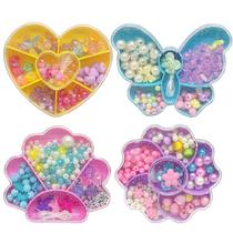 Kit 4 Potes de Miçangas Infantil Criativo para Montar Bijus Kit 4 Potes de Miçangas Infantil Criativo para Montar Bijus