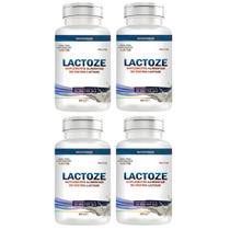 Kit 4 Potes Enzima Lactose 60 cáps 10.000FCC Lactase - Natuforme