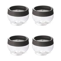 Kit 4 Potes Gire e Trave Organizadores Empilháveis com Rosca 155ml Plasútil para Temperos objetos Kit 4 Potes Gire e Trave Organizadores Empilháveis com Rosca 155ml Plasútil para Temperos objetos