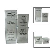 Kit 4 Potes Herméticos Organizadores de Alimentos Sabão