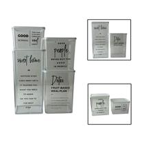 Kit 4 Potes Herméticos Organizadores De Alimentos Sabão