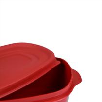 Kit 4 Potes Herméticos Plástico com Tampa Alta Vedação Para Armazenar Alimentos Kit 4 Potes Herméticos Plástico com Tampa Alta Vedação Para Armazenar Alimentos