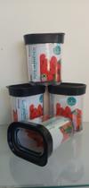 Kit 4 Potes herméticos tempero
