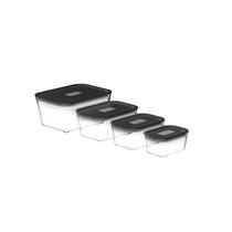 Kit 4 Potes Herméticos Vidro Borossilicato Forno Freezer Microondas BPA Free Kit 4 Potes Herméticos Vidro Borossilicato Forno Freezer Microondas BPA Free