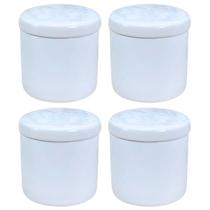 kit 4 Potes higienie / Condimentos / Trecos - Potes Porcelana kit 4 Potes higienie / Condimentos / Trecos - Potes Porcelana