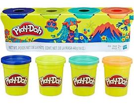 Kit 4 Potes Massinha Play Doh Para Modelar Sortido - Hasbro