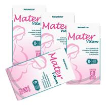 Kit 4 Potes Mater Vitam Natunectar 240 Capsulas 500mg Mulher Grávida Gestante