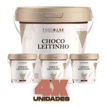 Kit 4 potes - mescla chocoleitinho com leite ninho foodbase