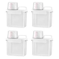 Kit 4 Potes Multiusos com Copo Dosador e Trava 1,1l - Maxx