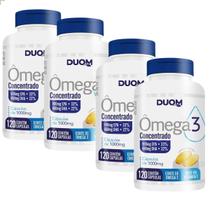 Kit 4 Potes Ômega 3 Concentrado 120g 480 Capsulas Kit 4 Potes Ômega 3 Concentrado 120g 480 Capsulas