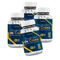 Kit 4 potes Picolinato de Cromo Suplemento 100% Natural Original Natunectar 240 Capsulas Energia Kit 4 potes Picolinato de Cromo Suplemento 100% Natural Original Natunectar 240 Capsulas Energia