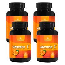 Kit 4 Potes Vitamina C Suplemento Alimentar Natural Sabor 100% Puro Natural Natunectar 240 Capsulas Comprimidos