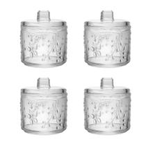 Kit 4 Potiches Decorativos Borboleta Cristal Bomboniere 12cm Kit 4 Potiches Decorativos Borboleta Cristal Bomboniere 12cm