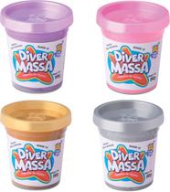 Kit 4 Potinhos de Massinhas Perolado Massa de Modelar Kit 4 Potinhos de Massinhas Perolado Massa de Modelar