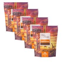 Kit 4 Pouch Chás do Mundo Savana Chamel 50g Kit 4 Pouch Chás do Mundo Savana Chamel 50g
