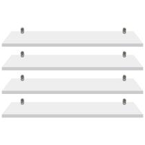 Kit 4 Prateleiras Branca Mdf 30x9 Suporte Cadeirinha Decorar Kit 4 Prateleiras Branca Mdf 30x9 Suporte Cadeirinha Decorar