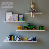 Kit 4 Prateleiras Branca Nicho Multiuso Quarto Sala Banheiro Kit 4 Prateleiras Branca Nicho Multiuso Quarto Sala Banheiro