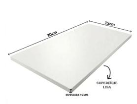 Kit 4 Prateleiras Decorativas 30x15 cm MDF Branco para Parede Sala Quarto Cozinha Escritório Kit 4 Prateleiras Decorativas 30x15 cm MDF Branco para Parede Sala Quarto Cozinha Escritório