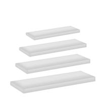 Kit 4 Prateleiras Flutuantes MDF 15cm Comprimentos Variados Fácil Instalação Decoração Kit 4 Prateleiras Flutuantes MDF 15cm Comprimentos Variados Fácil Instalação Decoração