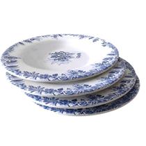 Kit 4 Prato Fundo Melamina 22 cm Estampa Floral Resistente Mesa Posta Cozinha Restaurante Kit 4 Prato Fundo Melamina 22 cm Estampa Floral Resistente Mesa Posta Cozinha Restaurante